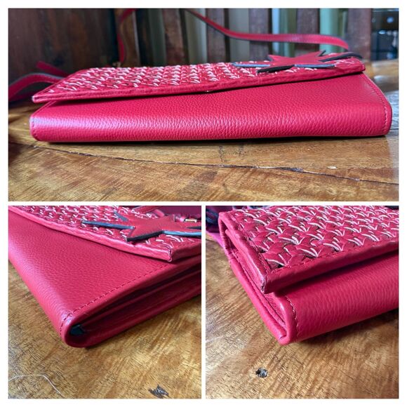 Lodis 1965 Americano Crossbody Bag Clutch Red - Picture 4 of 16